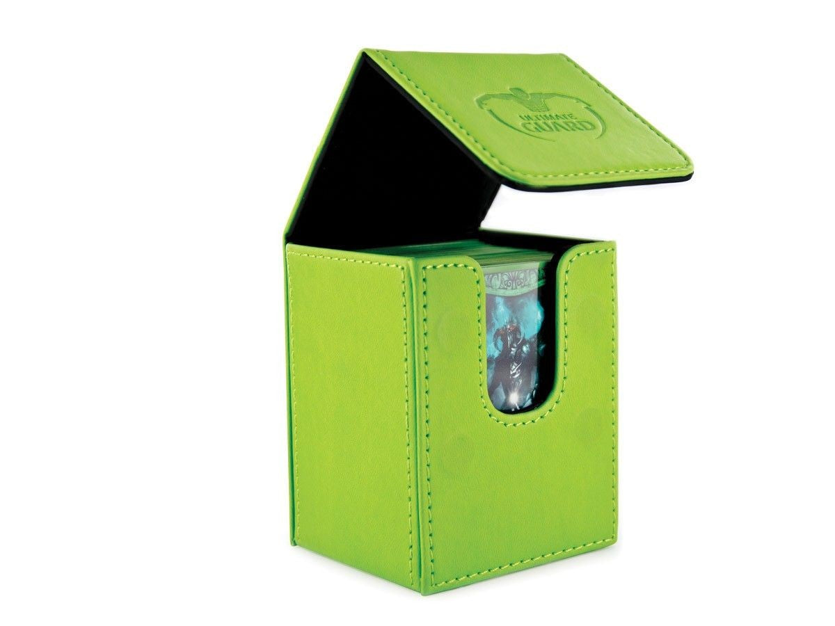 Ultimate Guard - Flip Deck Case 100+ Standard Size Green - Good Games