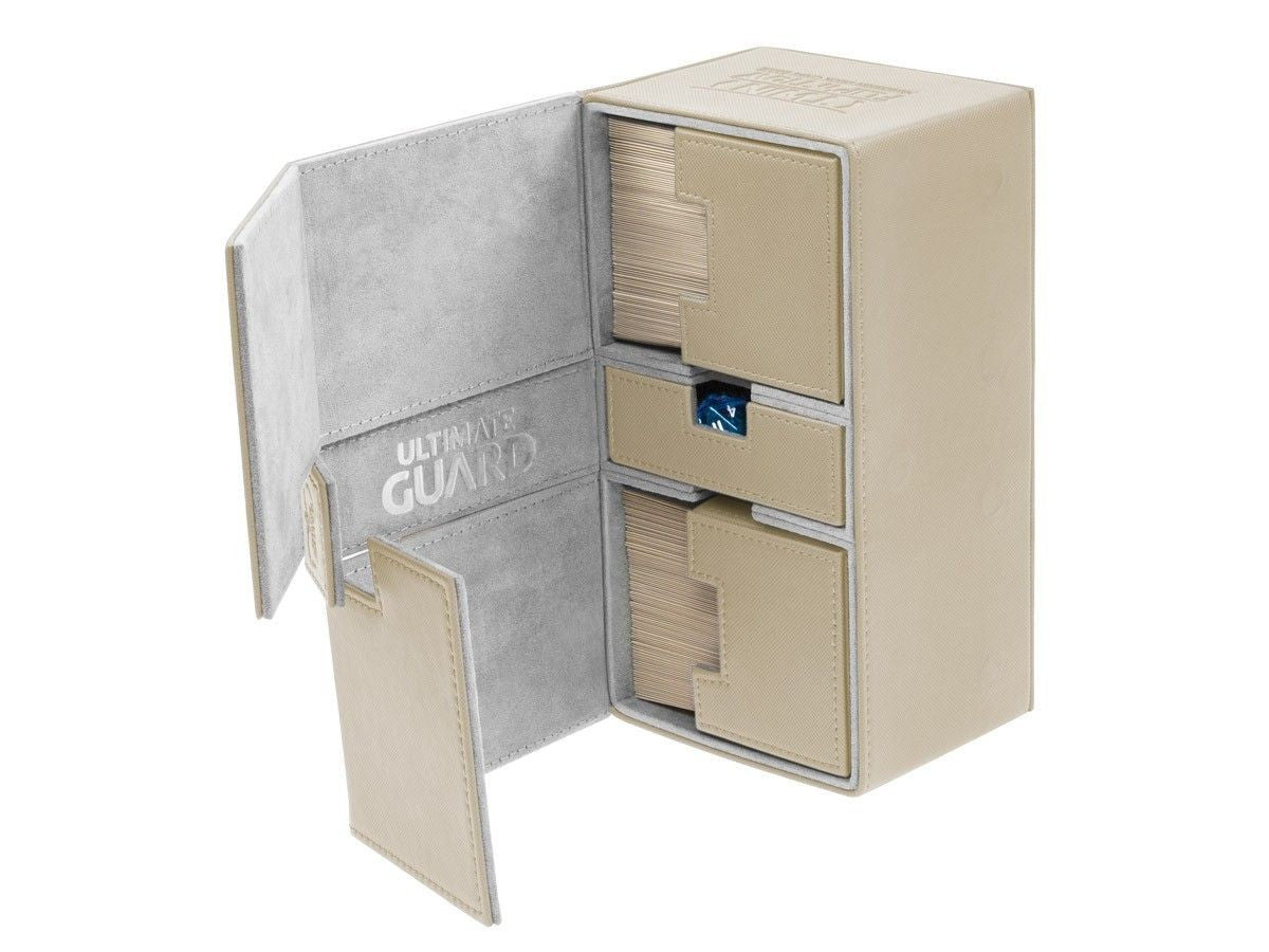 Ultimate Guard - Twin Flip N Tray Deck Case 200+ Standard Size Xenoskin Sand