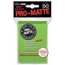 Sleeves Non-Glare Pro-Matte Standard Lime Green 50 Ct. - Good Games