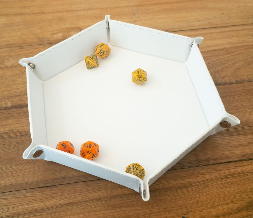 LPG Hex Dice Tray 8 White