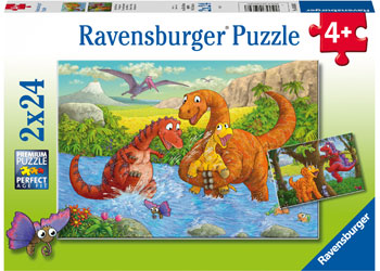 Ravensburger - Dinosaurs at Play - 2x24 Piece Jigsaw - Good Games