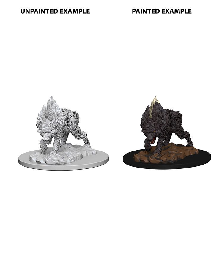 Pathfinder Deep Cuts Unpainted Minis Dire Wolf - Good Games