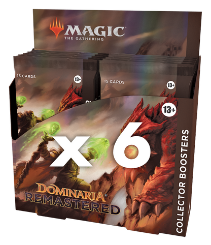 Magic: The Gathering - Dominaria Remastered Collecter Booster Box x6 - Good Games