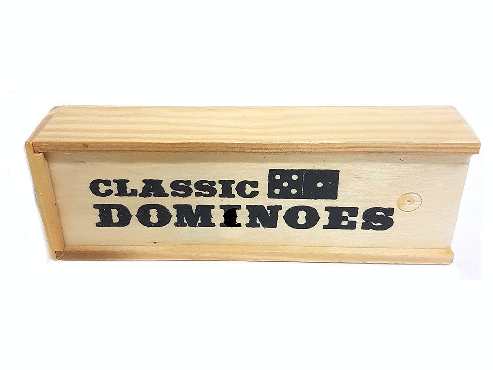 Dominoes D6 Wooden In Box - Good Games