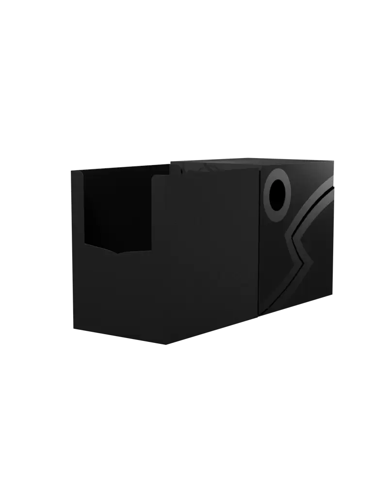 Dragon Shield - Deck Box Revised Double Shell - Shadow Black/Black - Good Games