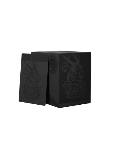 Dragon Shield - Deck Box Revised Double Shell - Shadow Black/Black - Good Games