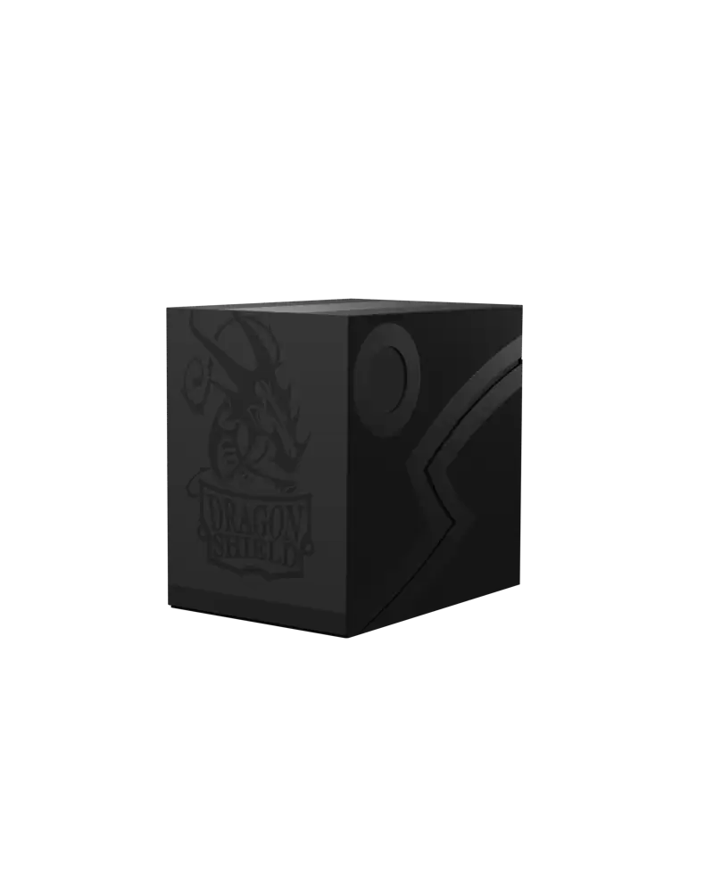 Dragon Shield - Deck Box Revised Double Shell - Shadow Black/Black - Good Games