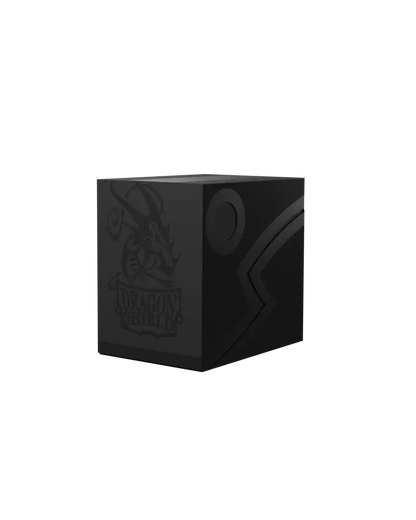 Dragon Shield - Deck Box Revised Double Shell - Shadow Black/Black - Good Games