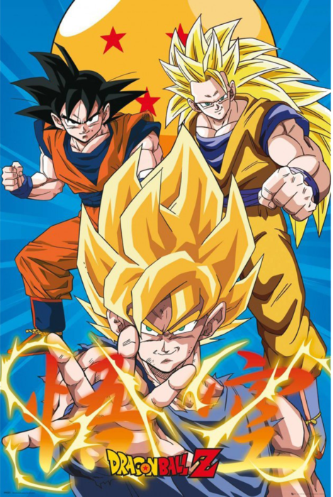 Dragon Ball Z - 3 Gokus Evo Poster - Good Games
