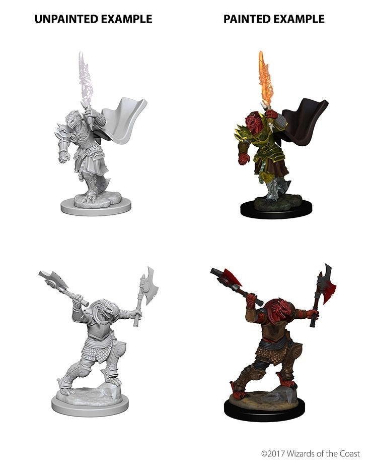 Dungeons & Dragons - Nolzurs Marvelous Unpainted Miniatures Dragonborn Female Fighter - Good Games