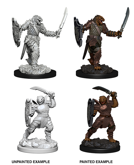 Dungeons & Dragons - Nolzurs Marvelous Unpainted Miniatures Dragonborn Female Paladin - Good Games