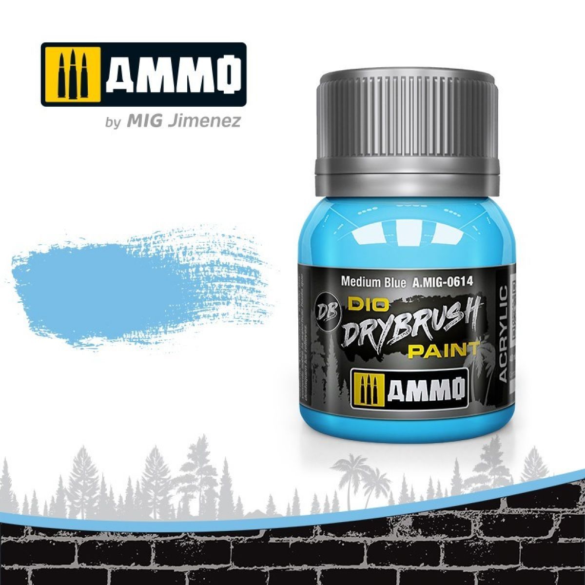 Ammo by MIG Drybrush Medium Blue - Good Games