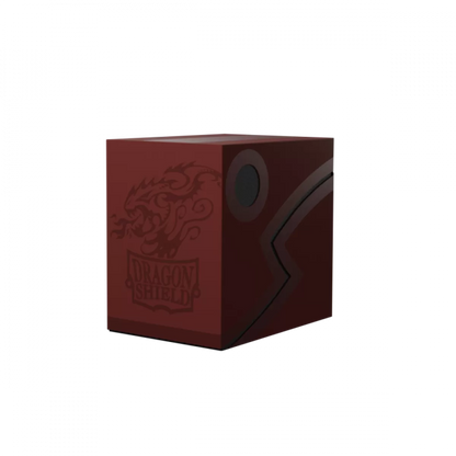 Dragon Shield - Deck Box Revised Double Shell - Blood Red/Black - Good Games