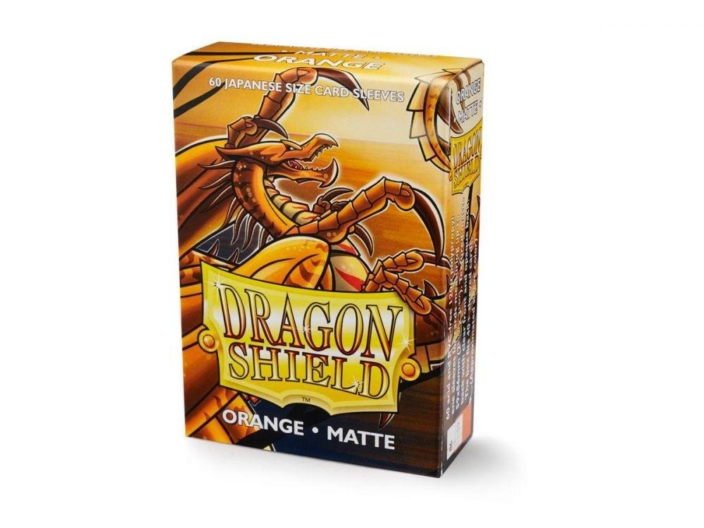 Dragon Shield - Sleeves Orange Matte Japanese Size (60) - Good Games
