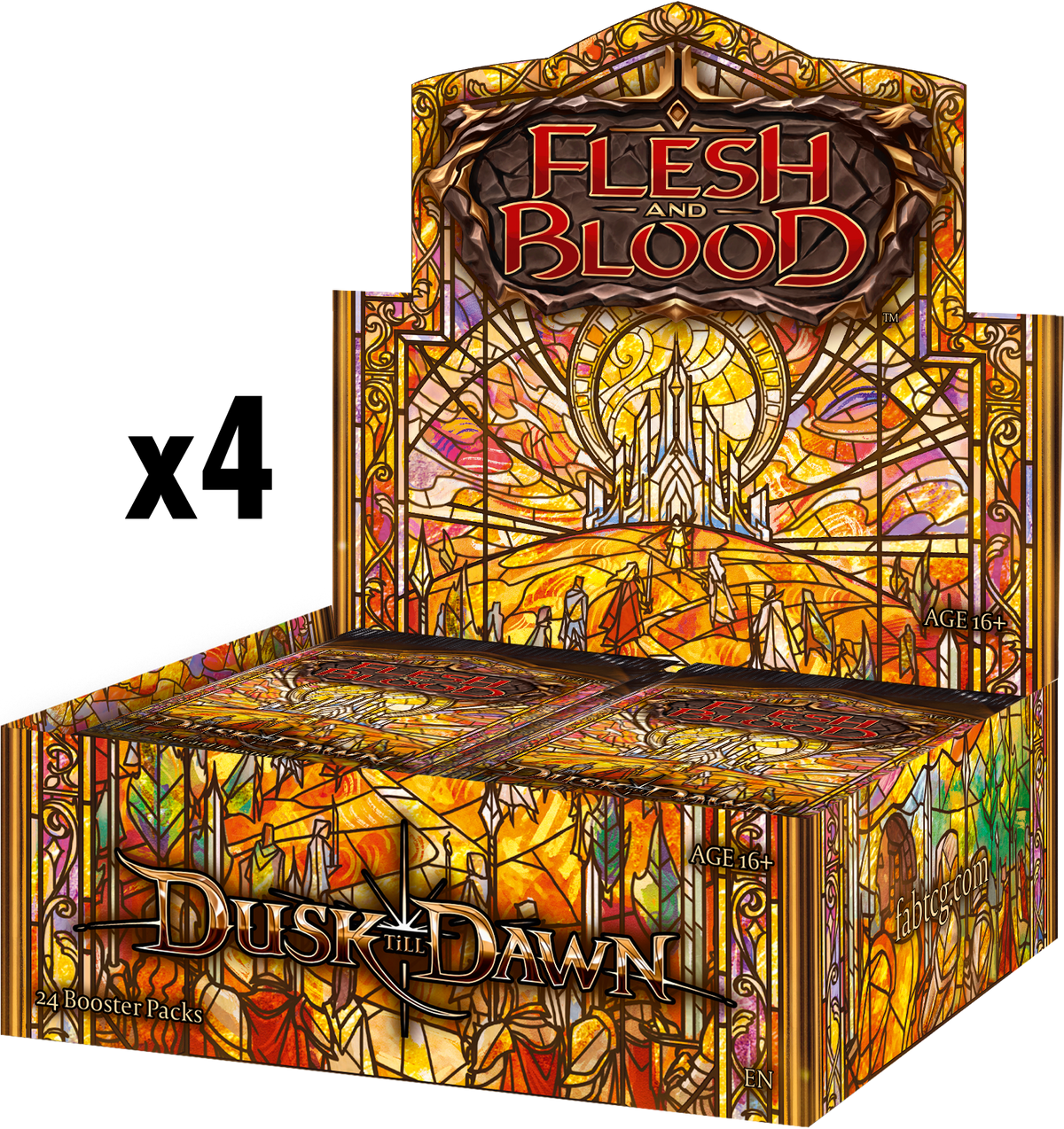 Flesh and Blood TCG - Dusk till Dawn Booster Box x 4