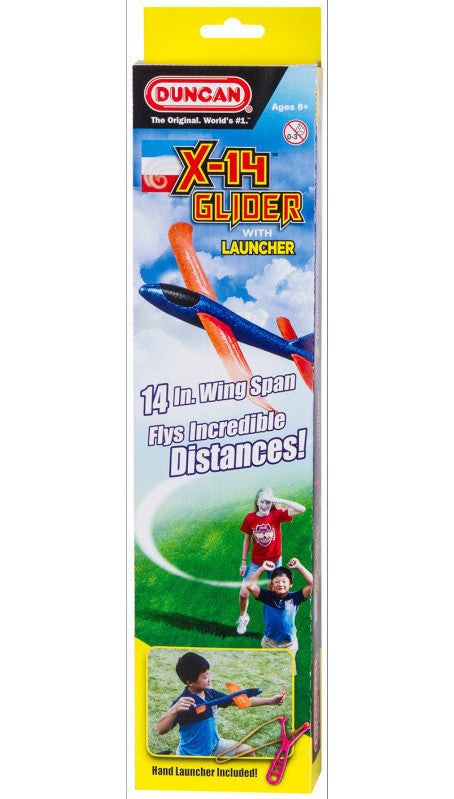 Duncan X-14 Glider with Hand Launcher (Assorted Colours) - Good Games