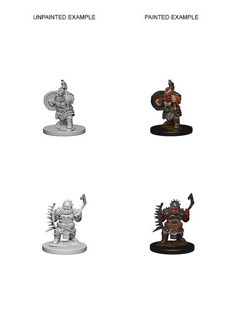 Pathfinder Deep Cuts Unpainted Minis Dwarf Male Barbarian - Good Games