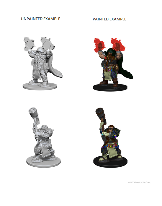 Dungeons & Dragons - Nolzurs Marvelous Unpainted Miniatures Dwarf Male Cleric - Good Games