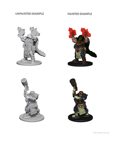 Dungeons & Dragons - Nolzurs Marvelous Unpainted Miniatures Dwarf Male Cleric - Good Games