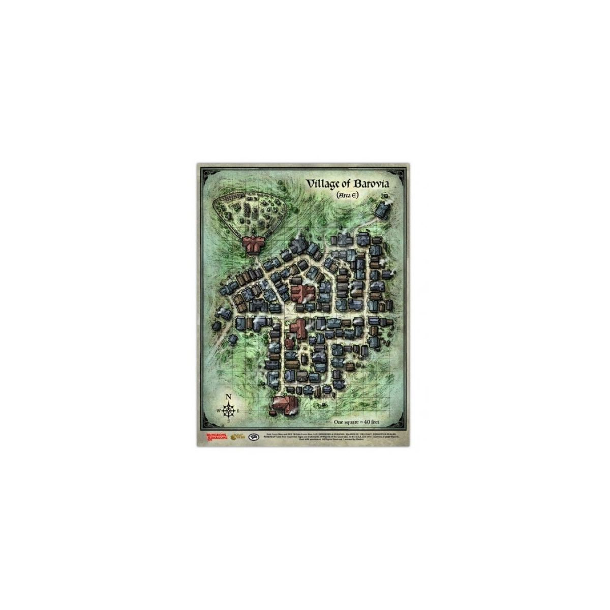 Dungeons & Dragons Curse of Strahd Barovia Vinyl Map Set - Good Games