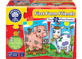 Orchard Toys - First Farm Friends 2x12 Piece Jigsaw - Good Games