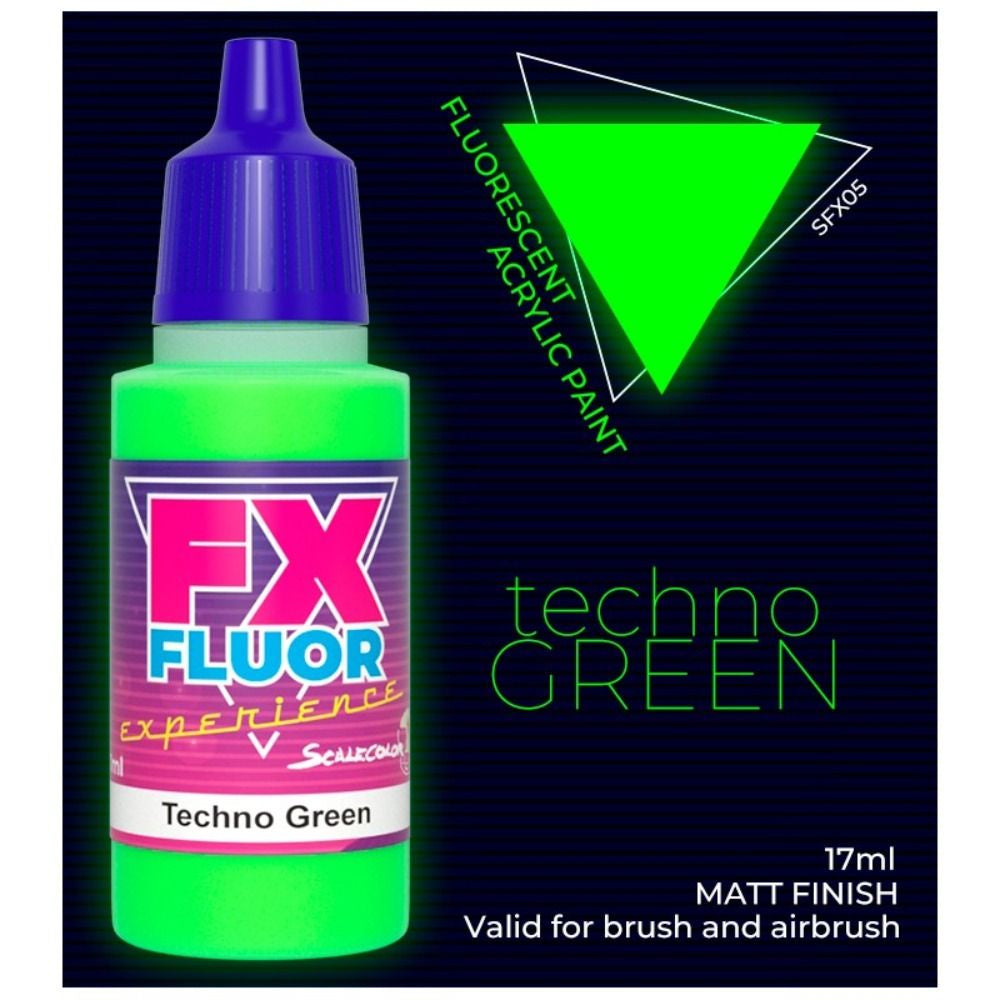 Scale 75 Scalecolor FX Techno Green (17ml) SFX-05 Acrylic Paint - Good Games