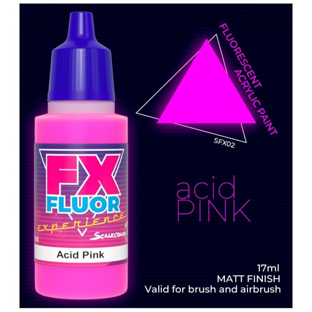 Scale 75 Scalecolor FX Acid Pink (17ml) SFX-02 Acrylic Paint - Good Games