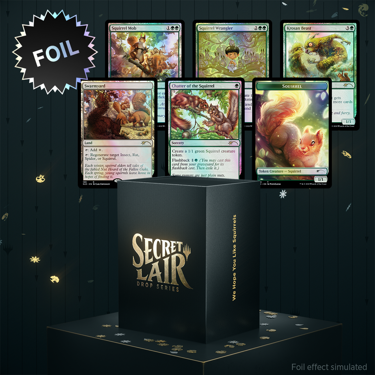 Magic: The Gathering - Secret Lair - We Hope You Like Squirrels (Foil) - Good Games