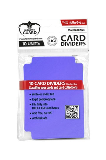 Ultimate Guard Card Dividers Standard Size Purple (10) - Good Games