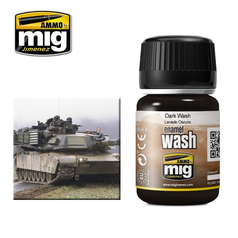Ammo by MIG Enamel Washes Dark Wash 35ml - Good Games