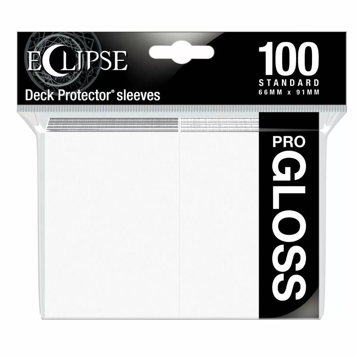Eclipse Gloss Standard Sleeves Arctic White (100) - Good Games