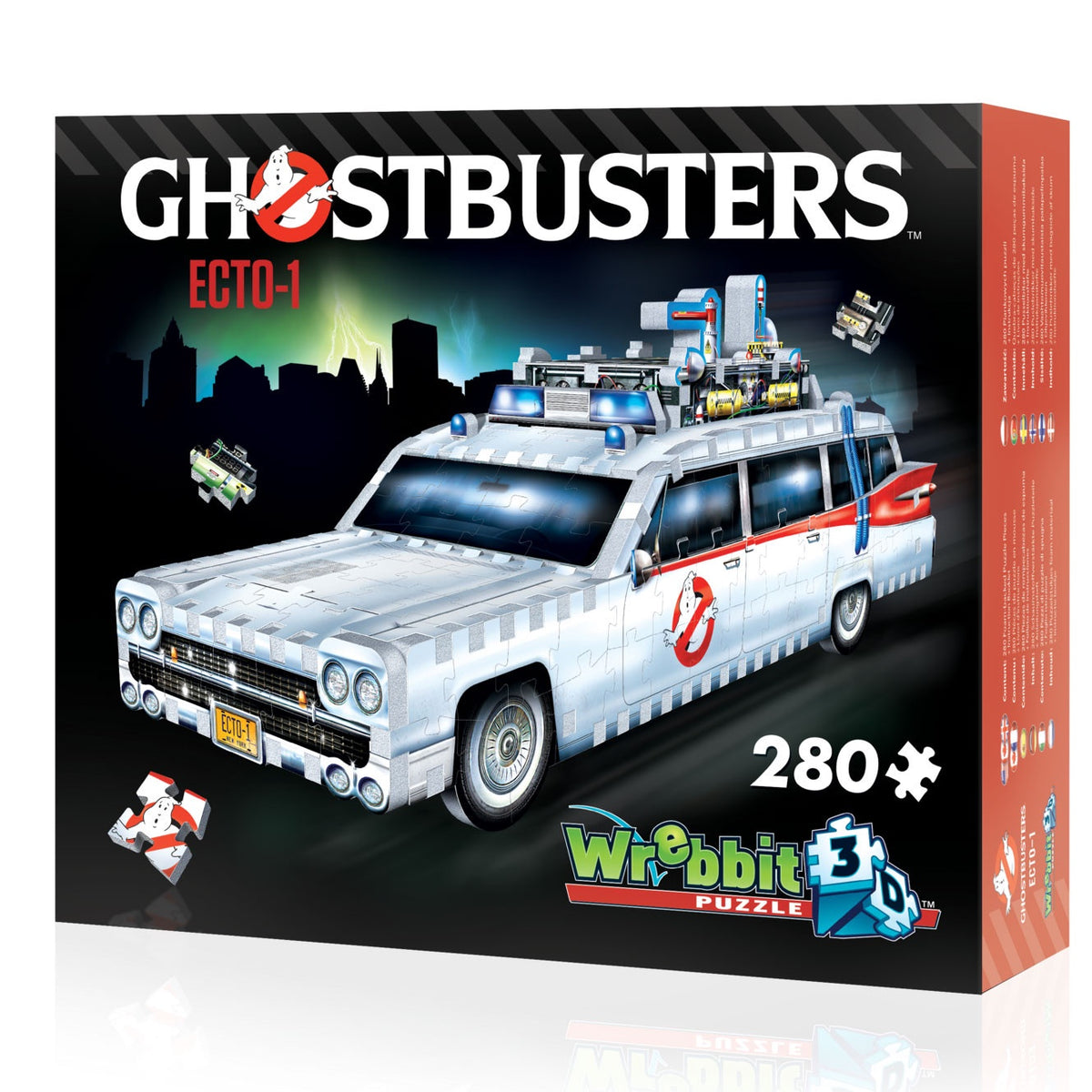 Wrebbit - Ghost Buster Ecto-1 280 Piece 3D Jigsaw