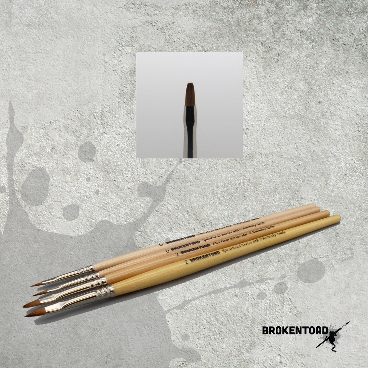 Broken Toad - Flat Head Series MK3 Brush - Size 2 - Good Games
