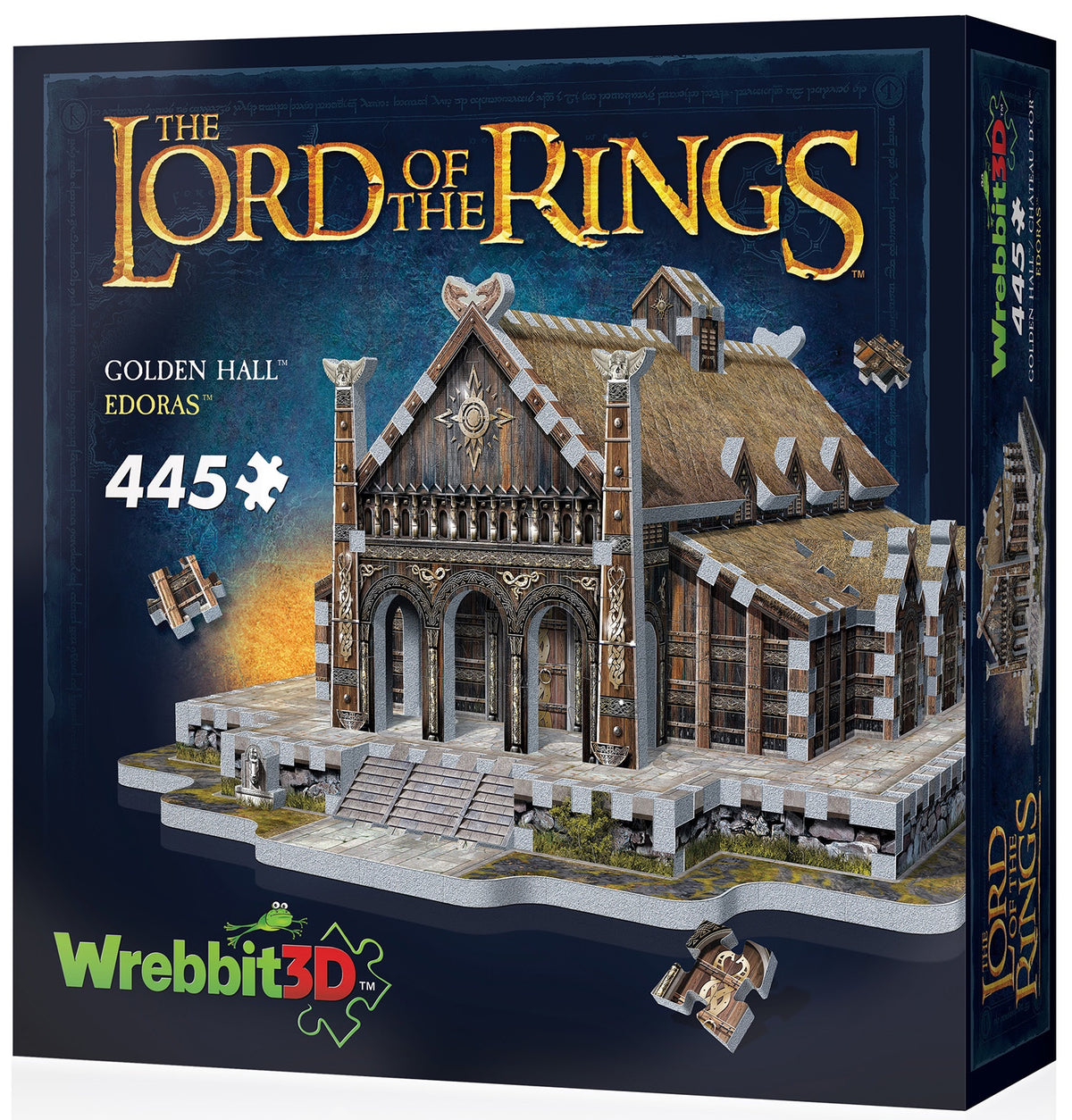 Wrebbit - Lord Of The Rings Golden Hall - Edoras 445 Piece 3D Jigsaw