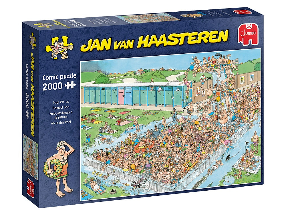 Jan Van Haasteren - Pool Pile-up 2000 Piece Jigsaw - Good Games
