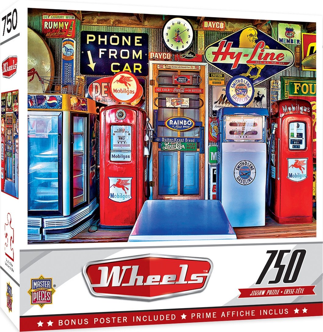 MasterPieces - Wheels Classic Gas 1000 Piece Jigsaw - Good Games