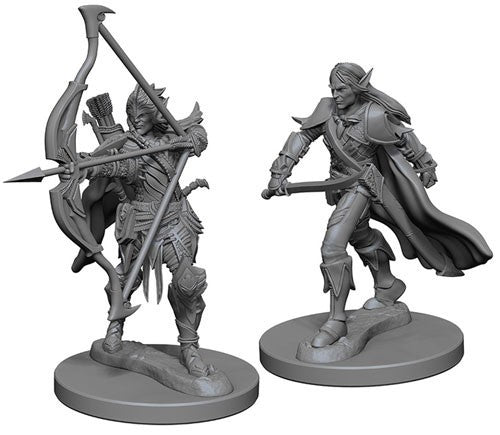 Pathfinder Deep Cuts Unpainted Miniatures Elf Male Fighter - Good Games