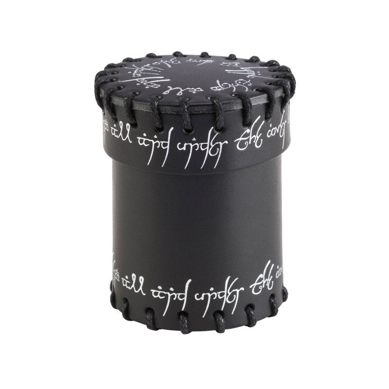 Q Workshop - Elven Black Leather Dice Cup - Good Games