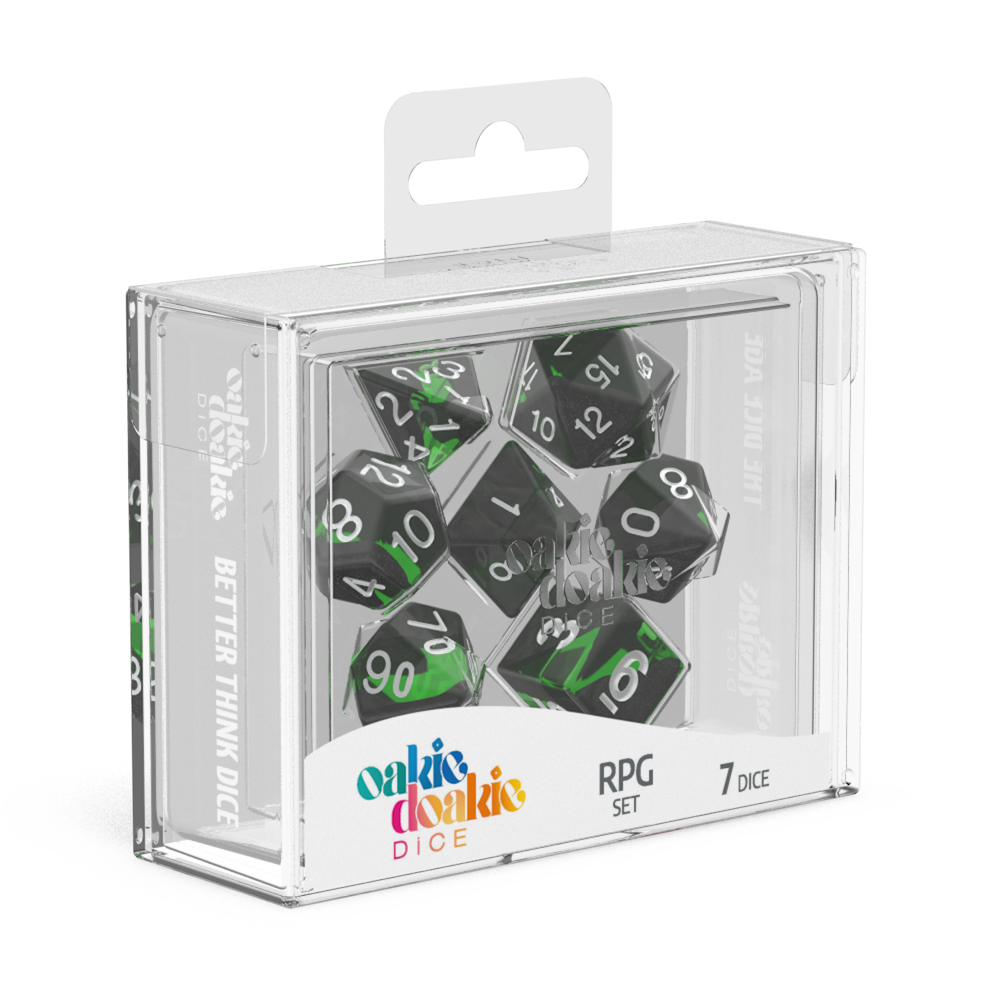 Oakie Doakie Dice - RPG Set Enclave Emerald (7)