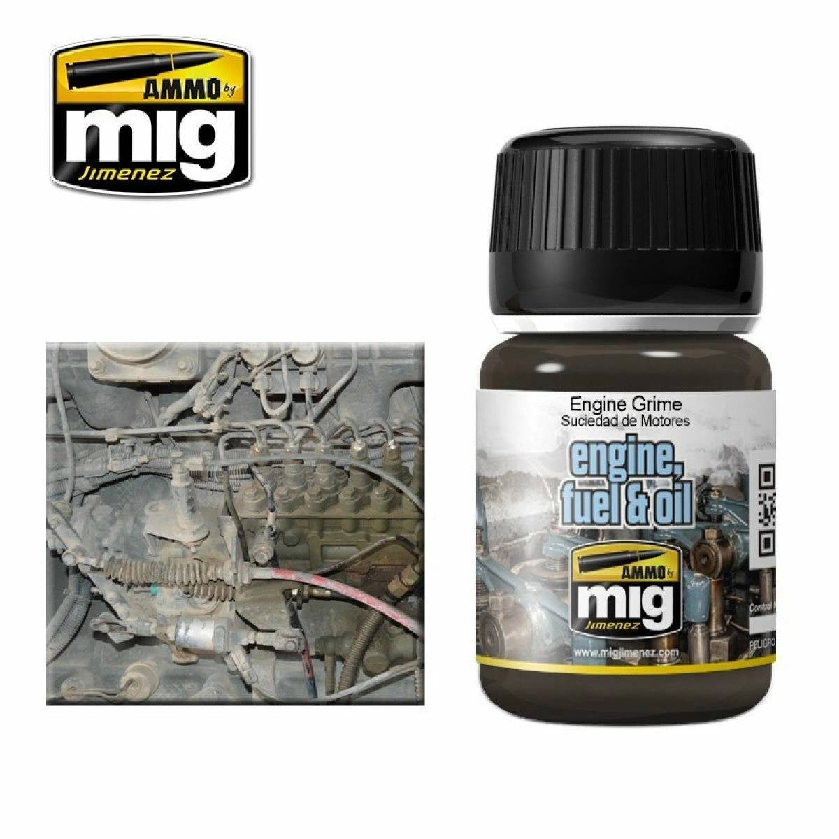Ammo by MIG Enamel Effects Engine Grime 35ml - Good Games