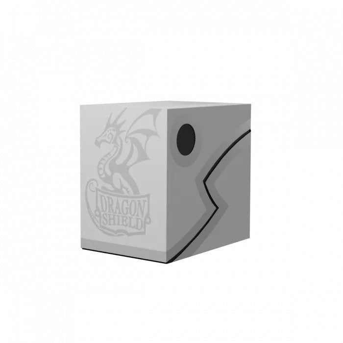 Dragon Shield - Deck Box Revised Double Shell - Ashen White/Black - Good Games