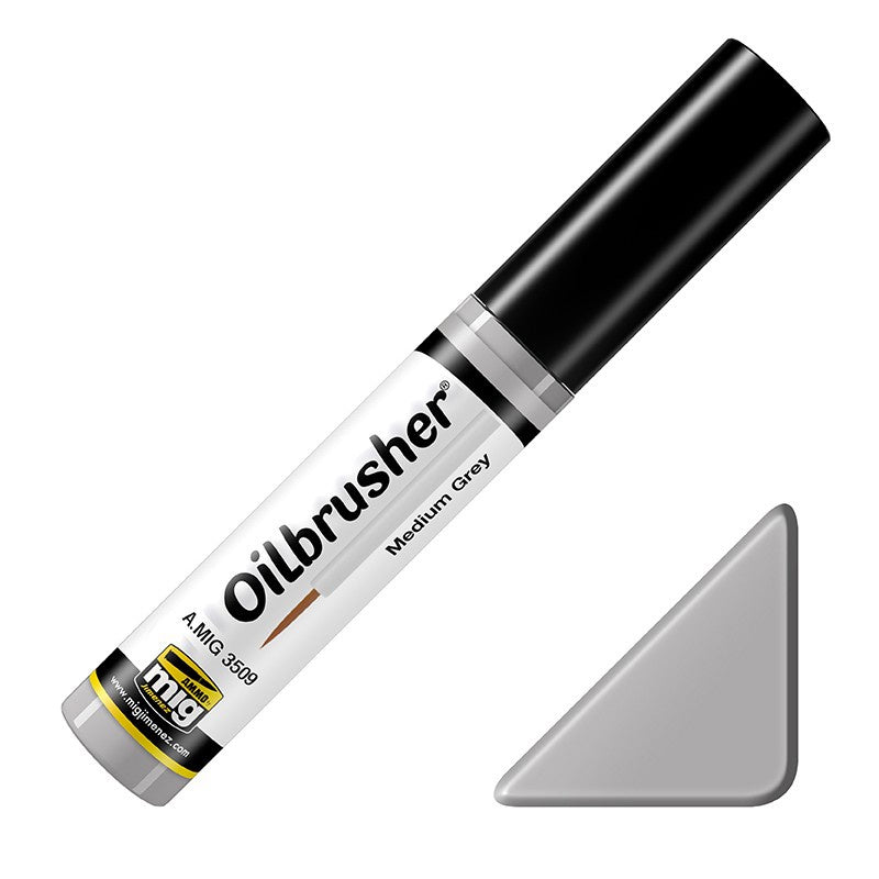 Ammo by MIG Oilbrusher - Medium Grey - Good Games