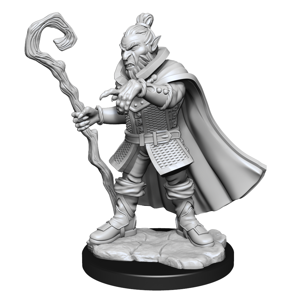 Critical Role Unpainted Miniatures Hobgoblin Wizard and Druid - Good Games