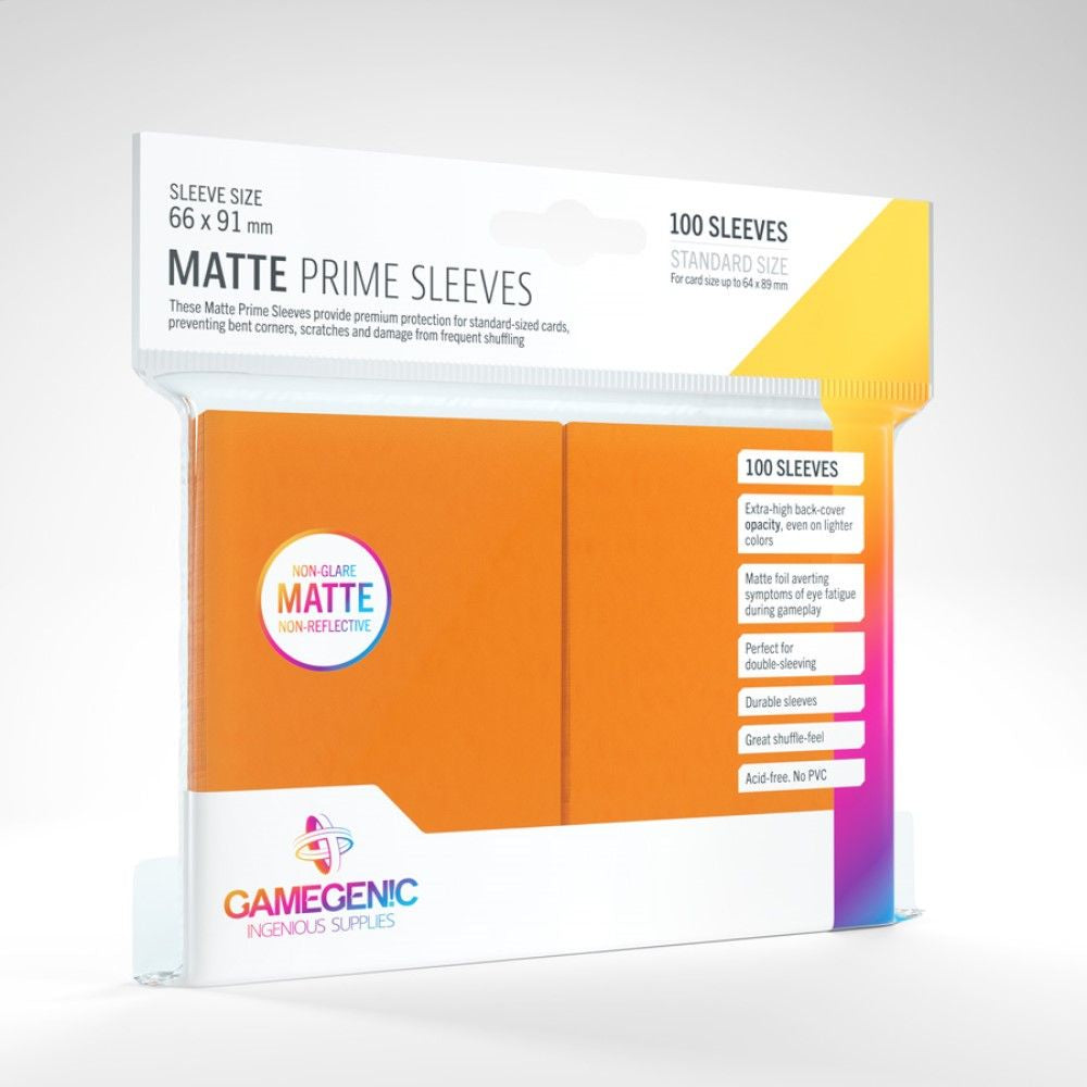 Gamegenic Matte Prime Standard Size (100) - Orange - Good Games