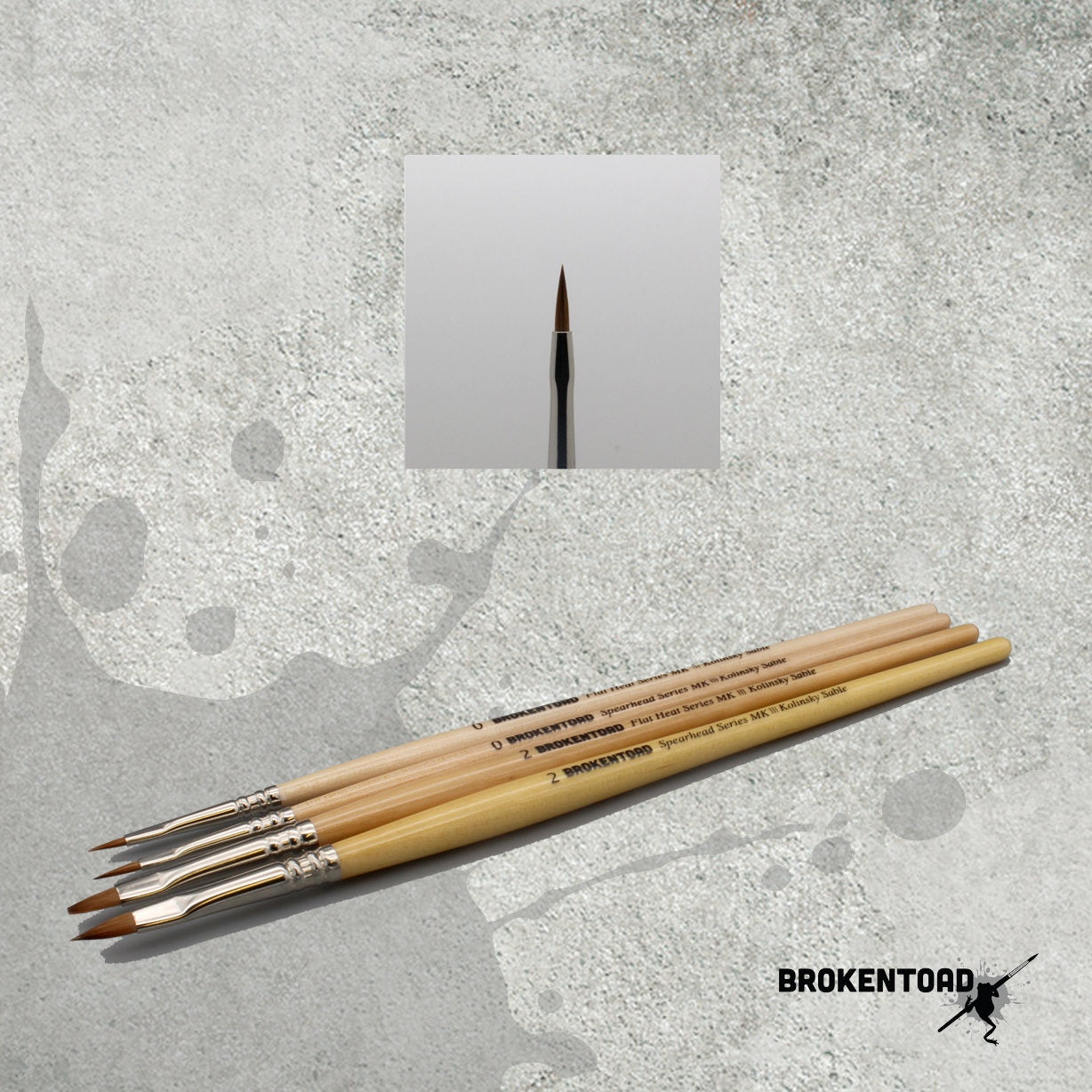 Broken Toad - Spearhead Series MK3 Brush - Size 0 - Good Games