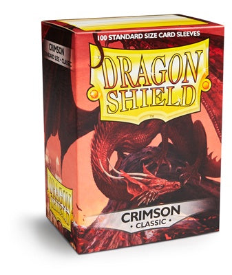 Dragon Shield - Box- Crimson Standard Size (100) - Good Games