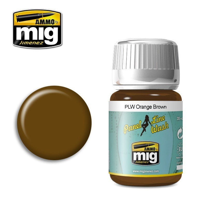 Ammo by MIG Panel Line Wash Orange Brown 35ml - Good Games