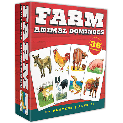 Farm Animal Dominoes Card Game - Good Games