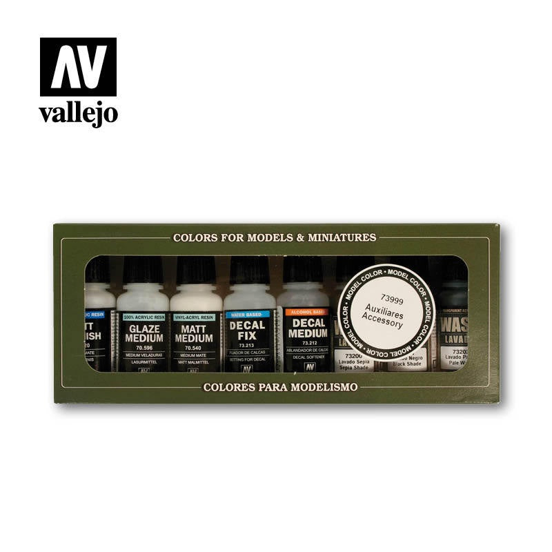 Vallejo Game Colour - Auxiliaries and Washes 8 Colour Set - Good Games