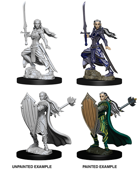 Dungeons & Dragons - Nolzurs Marvelous Unpainted Miniatures Female Elf Paladin - Good Games